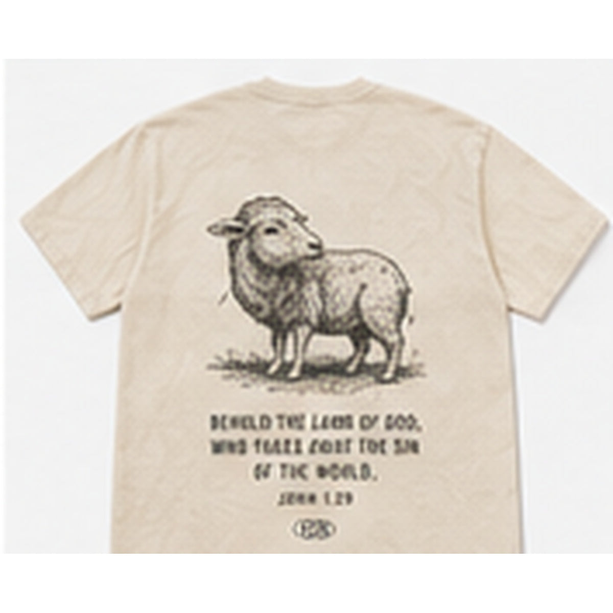 Lamb of God Tee back flatlay