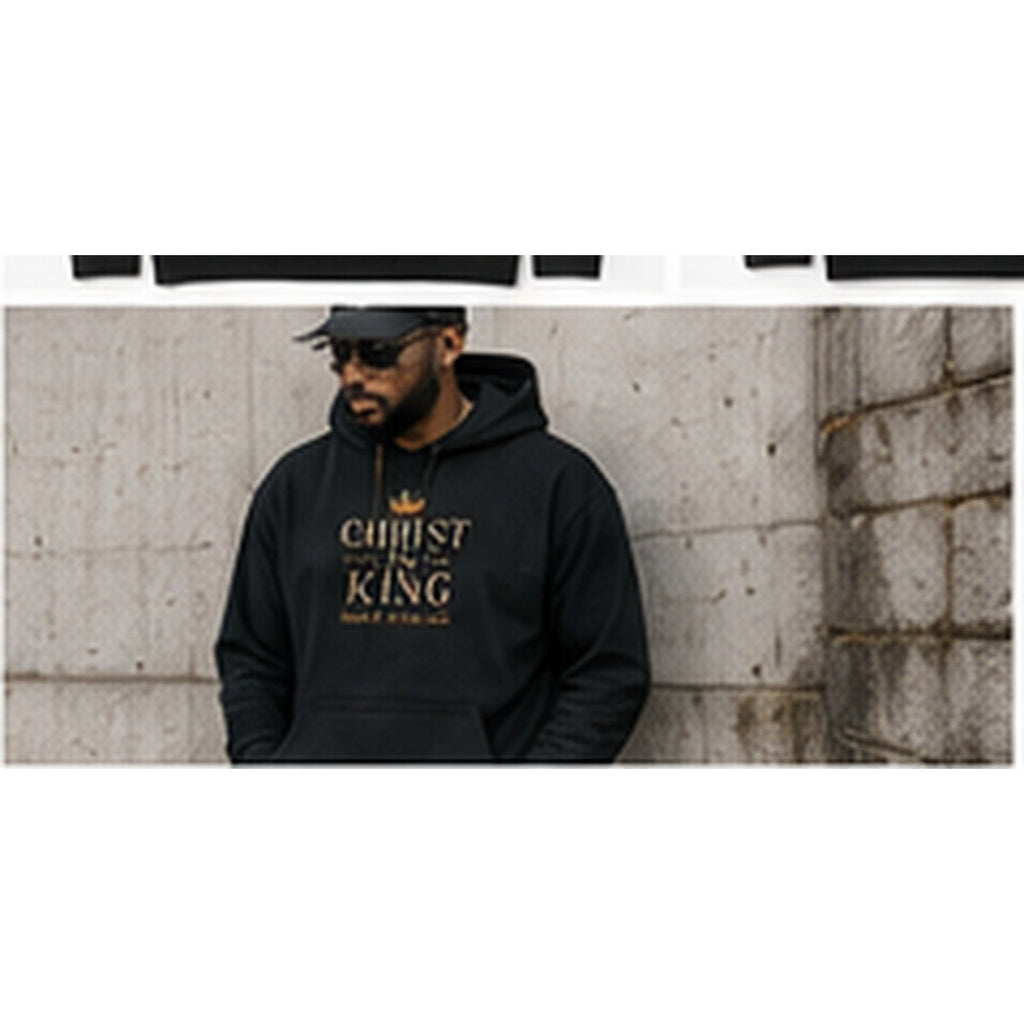 Christ Is King Hoodie lifestyle front