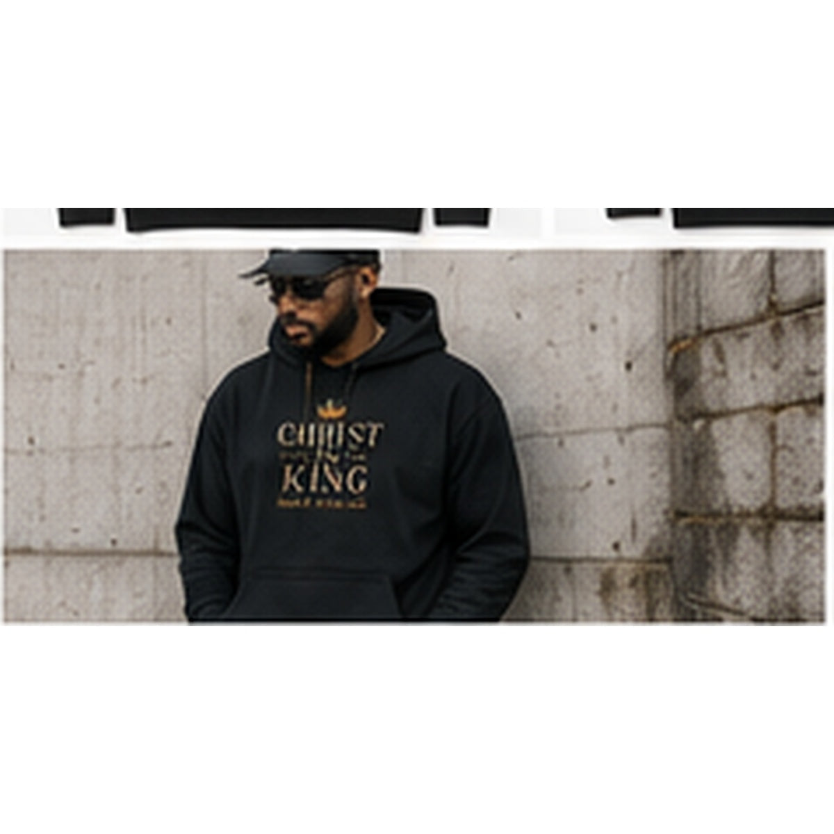 Christ Is King Hoodie lifestyle front