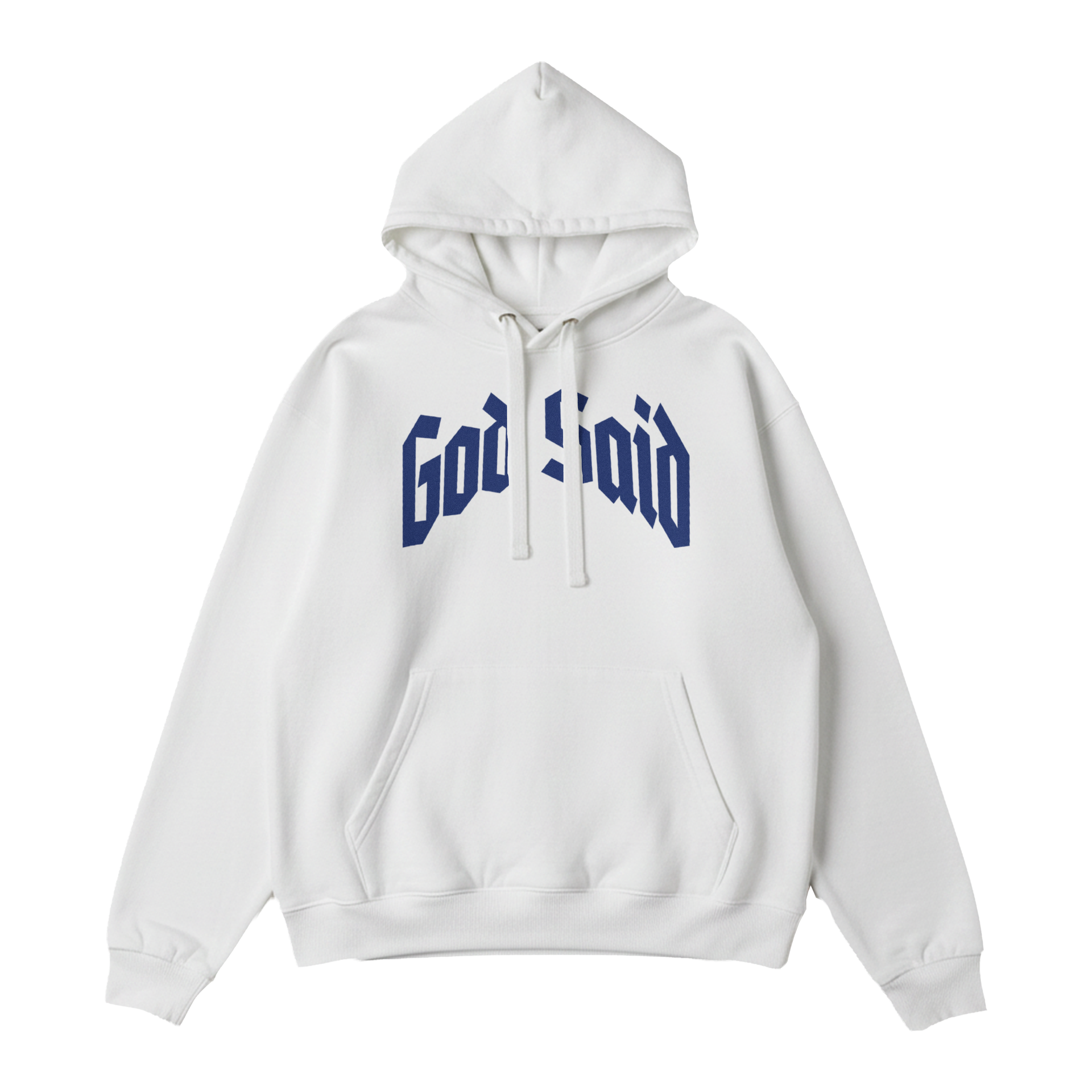 God Said White Hoodie