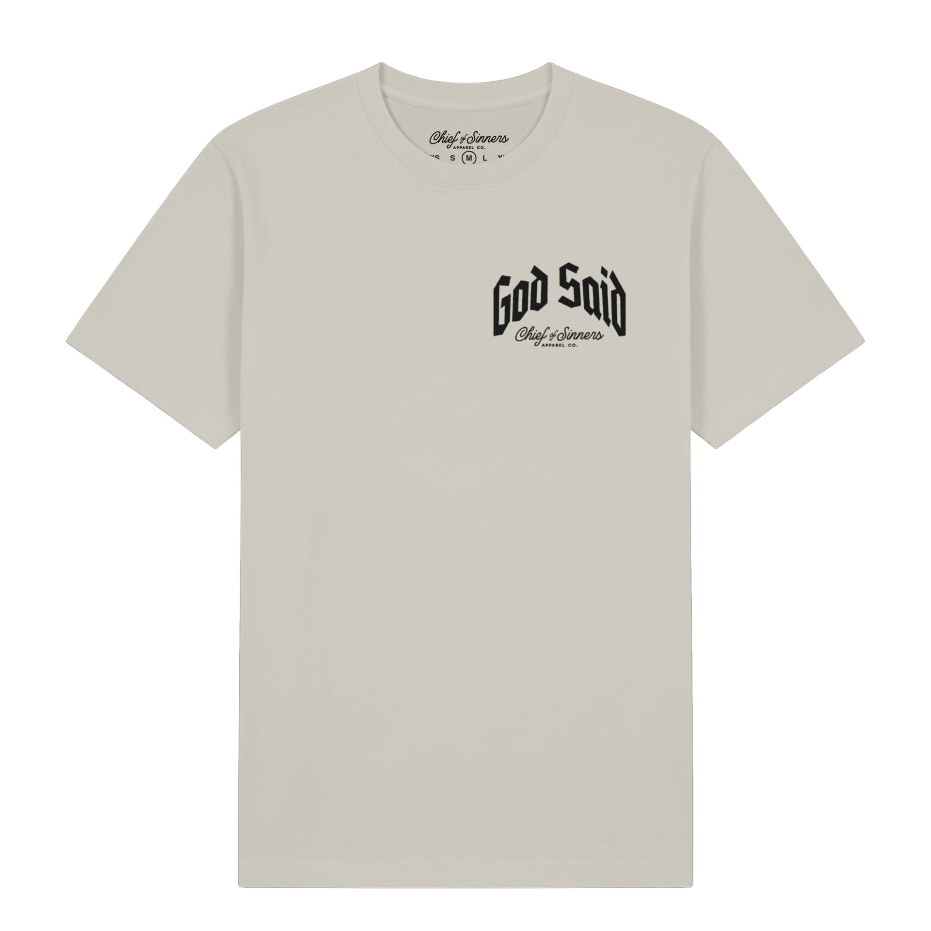 God Said Tee (Bone)
