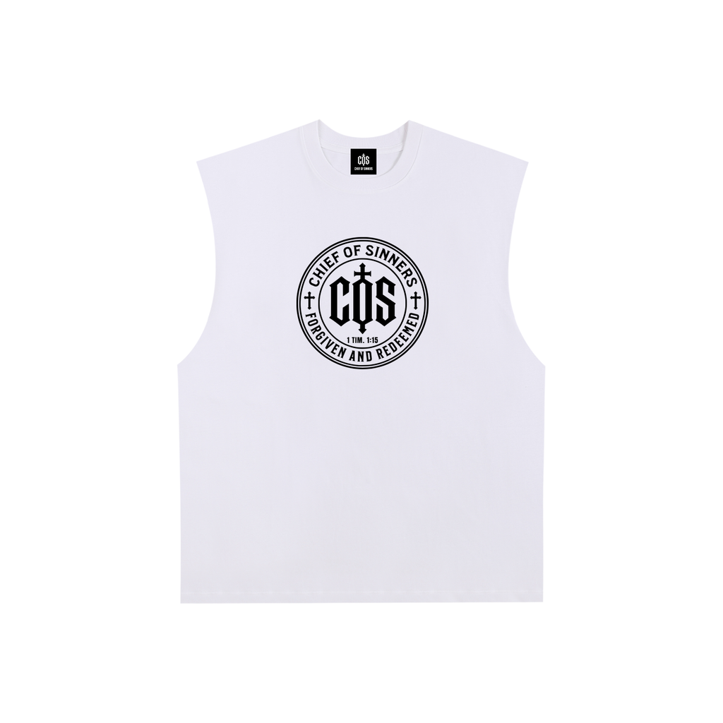Forgiven And Redeemed Raw Edge Tank Top
