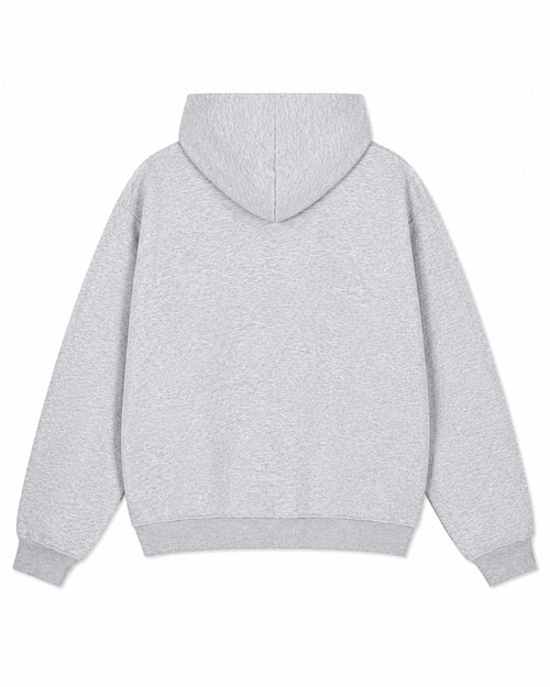 Christ Is King Forever gray hoodie back view
