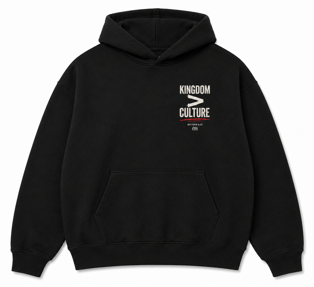 Chief of Sinners Kingdom Over Culture heavyweight hoodie front view